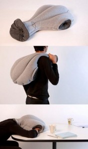 The Ostrich wearable pillow for napping at work