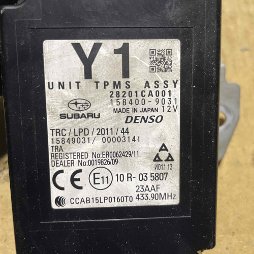 Модул Управление Налягането в Гумите 28201CA001 Toyota GT86 2018 Subaru BRZ